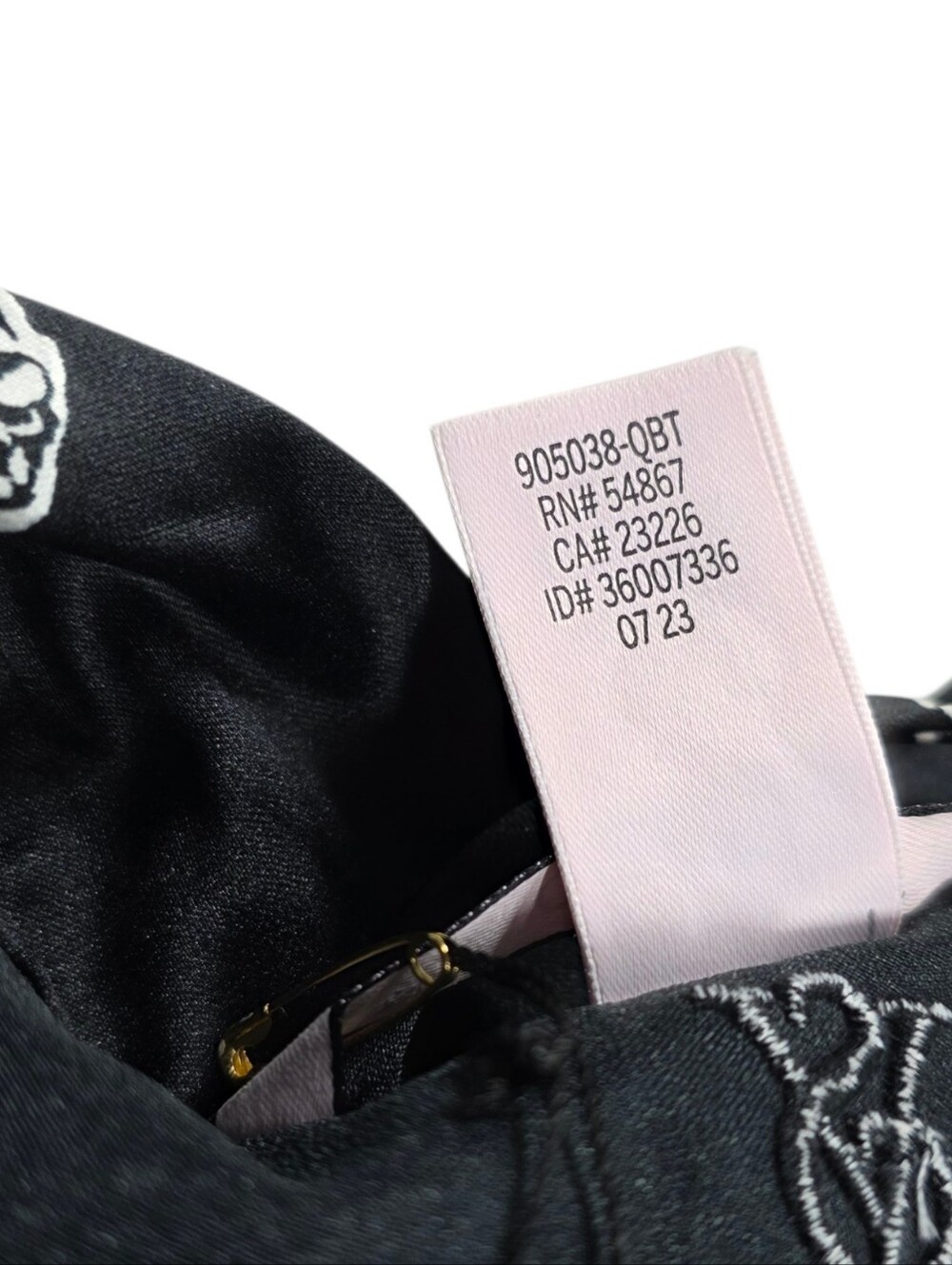 Victoria's Secret Satin Long Robe Black with Leopard Print XS - Picture 14 of 16